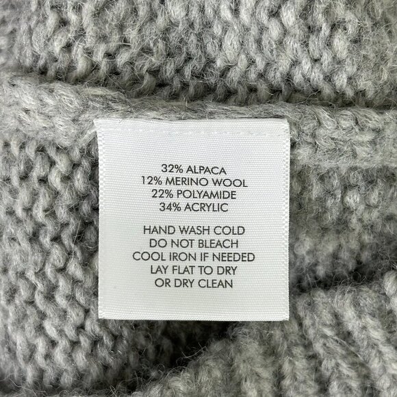 White & Warren Alpaca Wool Blend Mock Neck Sweater - Picture 6 of 8